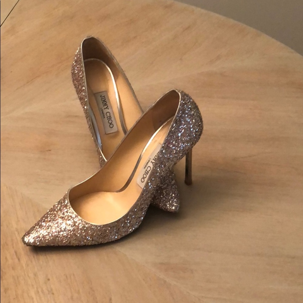 Jimmy Choo Glitter Romy Pumps
